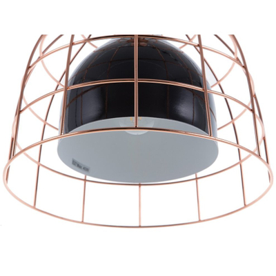 Lampë varëse Beliani Tresa, metal, stil industrial, e zezë