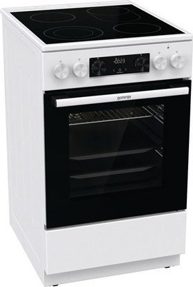 Shporet elektrik Gorenje GECS5C70WA, xham qeramik, 70L, i bardhë