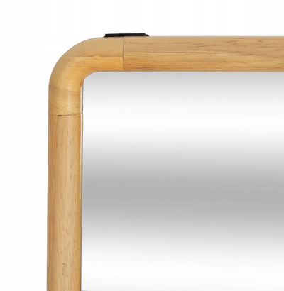 Pasqyrë drejtkëndëshe Atmosphera Kim Wood, 116x35cm, kornizë druri, ngjyrë druri natyrale