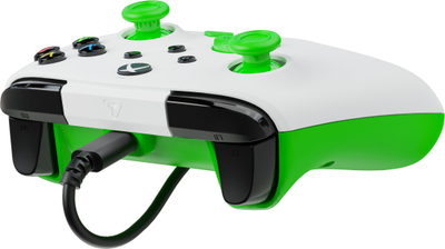 Kontroller lojrash Turtle Beach Rematch Core, me kabllo, për Xbox Series X S dhe PC, i bardhë me jeshile