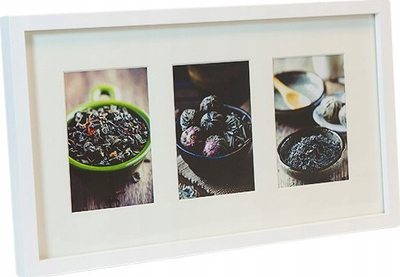Kornizë foto Frame Focus Vivaldi, 3 kollazhe, 10x15cm, e bardhë