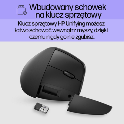 Maus HP 920, Bluetooth + USB Type-A, ergonomik, i zi