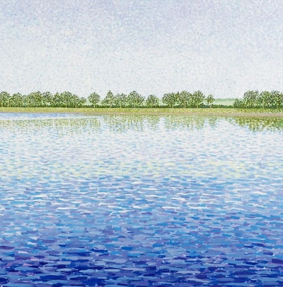 Kartolinë Susan Entwistle “Western Water” me zarf, peizazh me ujë, shumëngjyrëshe