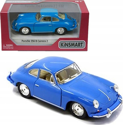 Maket makine Kinsmart Porsche 356B Carrera 2, metal, shkalla 1:32, e verdhë