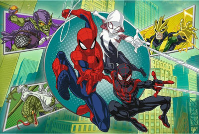 Puzzle për fëmijë Trefl Spider-Man, 100 pjesë, 41 x 27.5 cm, shumëngjyrësh