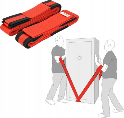 Rrip transporti Vorel Furniture Carrying Straps, set 2 copë, 2.8 m, portokalli