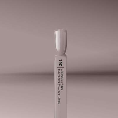 Llak thonjsh Silcare Flexy Slay 261, hibrid UV LED, 4.5 g, nude bej