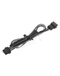 Kabllo adapter RGB Phanteks, 4 pin, për LED strip-e dhe kasë, e zezë