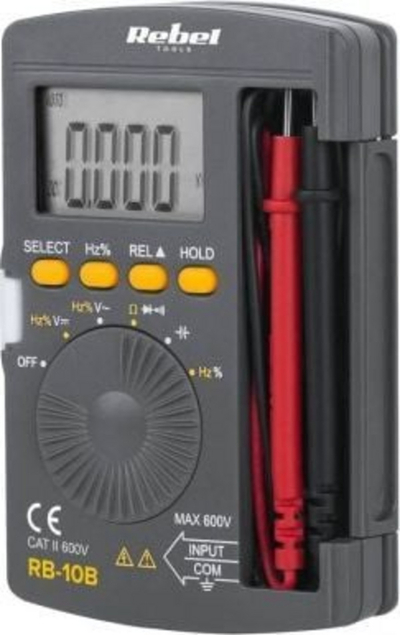Multimetër xhepi Rebel Tools RB-10B, universal, portativ