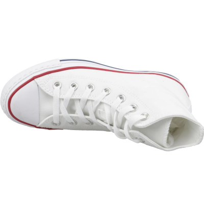 Atlete Converse Chuck Taylor All Star Core Hi M7650C, material stof, shollë gome, të bardha