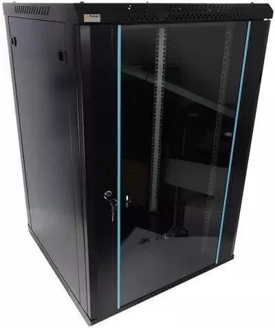 Kabinet muror rrjeti Pulsar 19" 18U, 600x600mm, i zi