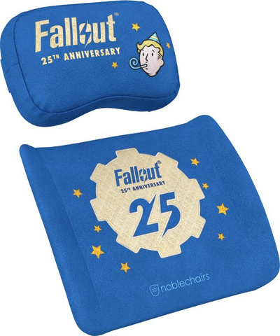 Сет перници со мемориска пена noblechairs Fallout 25th Anniversary, за врат и половина, црн