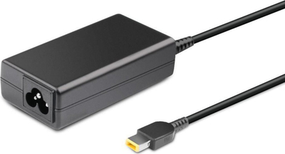 Adaptues rryme CoreParts MBXLE-AC0043, 65 W, për përdorim mrena, ngjyrë e zezë