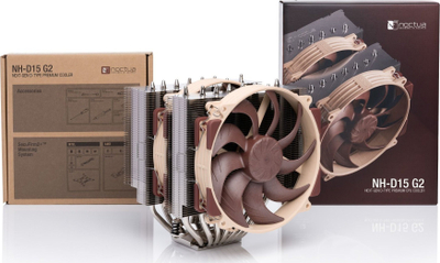 Ладилник за процесор Noctua NH-D15 G2 LBC, двојна кула, 140mm, кафеава