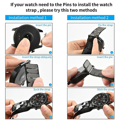 Rrip najloni 4wrist për orë smart, i zi
