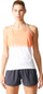 Bluzë sportive Adidas Performance Felsblock, Climalite, slim fit, portokalli e bardhë