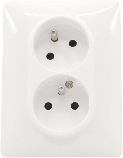 Prizë Legrand 2PxP+T CL Valena Life, e bardhë