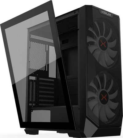 Kasë kompjuteri Krux Vortex ARGB (KRX0094), e zezë