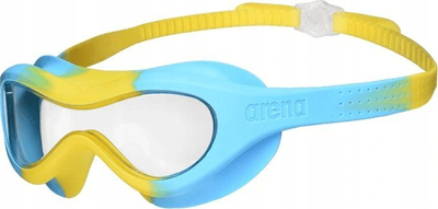 Maskë noti për fëmijë Arena Spider Kids, xhama kundër avullimit, për moshën 2 5 vjeç, e verdhë blu