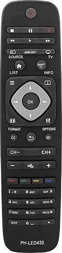 Pilot TV Philips P430, për Philips LED 430 3D, i zi