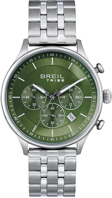 Orë për meshkuj Breil Tribe Classy Chrono hRE160, e argjendtë
