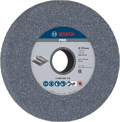Disk gërryes Bosch 2608600110, 175x25x32 mm, granulim G60, gri
