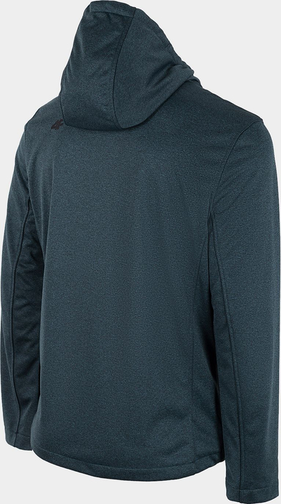 Xhaketë softshell për burra 4F H4Z22 SFM350, NeoDry 5000, me kapuç, blu e errët melange