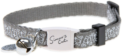 Jakore për mace Simon's Cat, e rregullueshme, me zile, gri