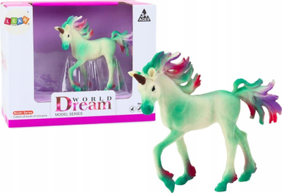 Figurë koleksionuese LEAN Toys Small Unicorn, 8 cm, jeshile