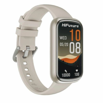 Ora inteligjente HiFuture EVO2, 1.47", thirrje Bluetooth, beige