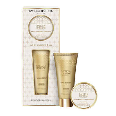 Set Baylis & Harding Mandarin & Grapefruit, xhel dushi, 100 ml + gjalpë trupi, 100 ml