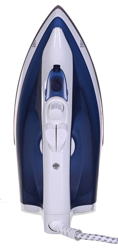 Hekur me avull Singer SteamChoice 3.0, 2600W, taban inox, blu e bardhë