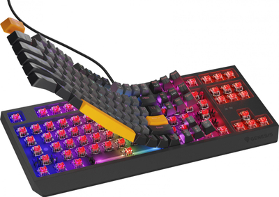 Tastierë gaming Genesis Thor 230 TKL, mekanike Outemu Red, RGB, e zezë