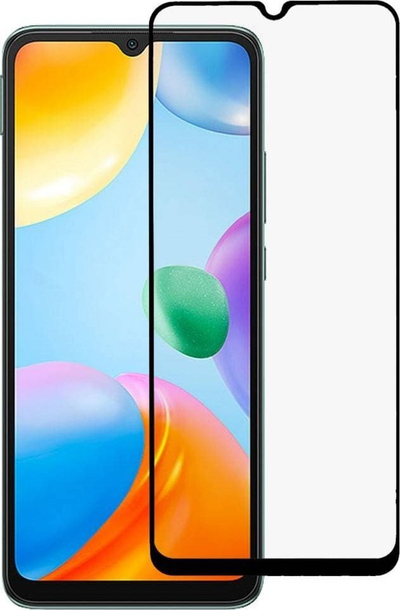 Xham mbrojtës 5D Full Glue për Xiaomi Redmi 10C, i plotë, i zi