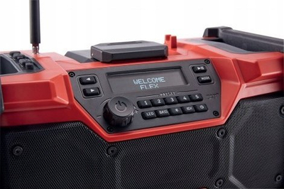 Radio kantieri FLEX RD Digital, pa kabllo, DAB FM Bluetooth, e kuqe