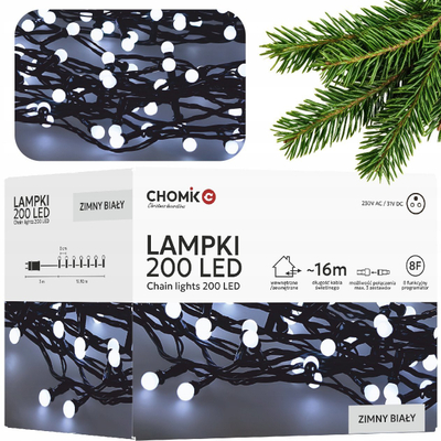Drita dekorative Extralink GLOBI LED 200L, 200lm, 19m, dritë e bardhë e ftohtë