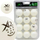 Toptha pingpongu XQMAX 3 Stars, 40mm, 12 copë, të bardha