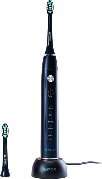 Furçë dhëmbësh sonike Oromed Oro-Sonic X Pro, IPX7, disa mënyra pune, blu navy