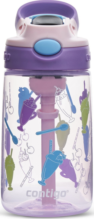 Shishe për kalamaj Contigo Easy Clean Strawberry Shake, 420 ml, pa BPA, shumëngjyrëshe