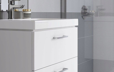 Dolap poshtë lavamani Cersanit Lara S926-005-DSM, 45x79x45 cm, 2 sirtarë, i bardhë