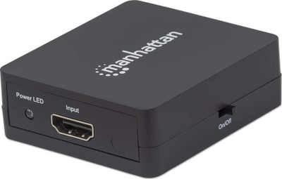 Ndarës HDMI Manhattan 2 porta, 1080p, energji me USB, i zi