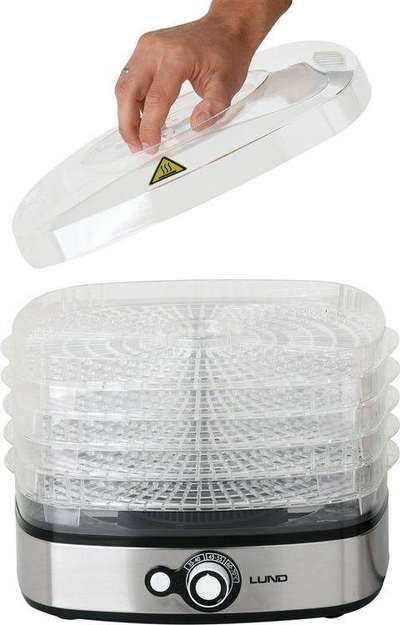 Tharëse për fruta dhe kërpudha Lund T68270, 500W, e argjendtë