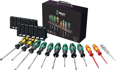 Set kaçavidash Wera Kraftform XXL 051010, profesional, me Lasertip, shumëngjyrësh