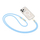 Rrip telefoni Tech-Protect C7S Rope Crossbody, i rregullueshëm, baby blue me gold