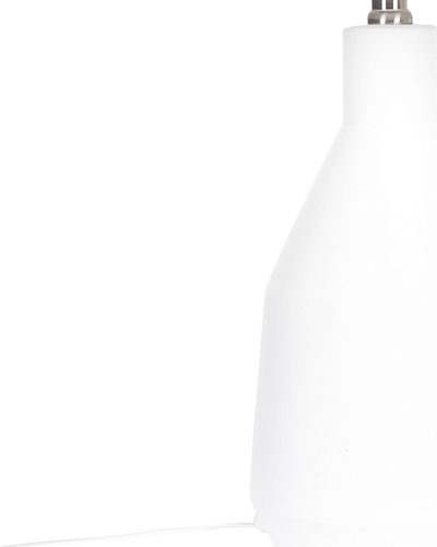 Lampë tavoline Beliani Lambre, qeramike, 53 cm, e bardhë