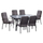 Set Tavolinë 7 pjesë HM10564.01 160×90×72 cm, gri