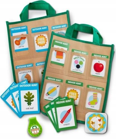 Lojë kërkimi Melissa &amp; Doug Let's Explore Scavenger Hunt, 80 letra, për moshë 4+ vjeç, shumëngjyrëshe