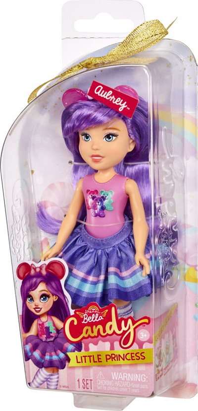 Kukull MGA Dream Bella Little Candy Princess Aubrey, 14cm, aromë çokollate, lejla