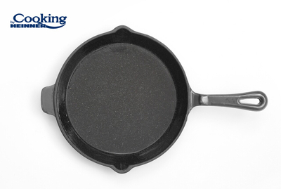 Tigan mermeri Heinner Marble Frying Pan, 26 cm, gize e emaluar, gri