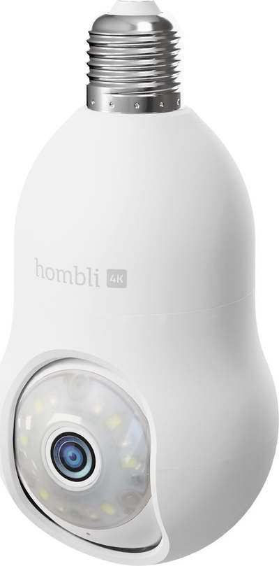 Kamerë sigurie Hombli Bulb Cam, 4K, WiFi, e bardhë